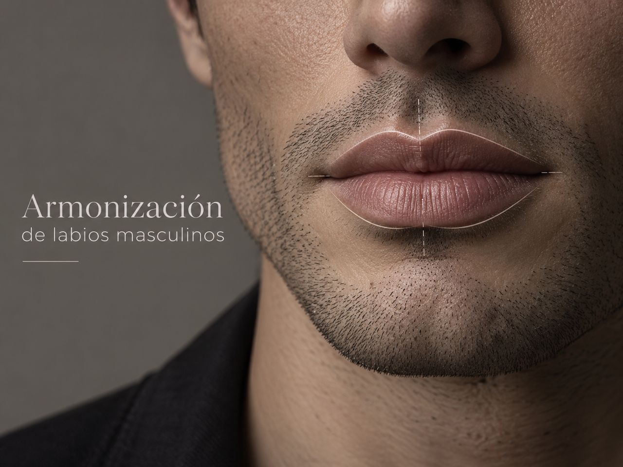 Armonización de labios masculinos